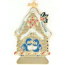 Personalized Christmas Together Love Ornament with Year Charm