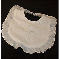 Personalized Embroidered Keepsake Christening Bib