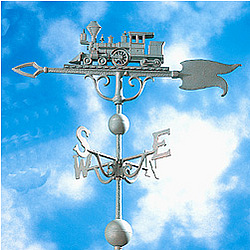 46" Locomotive Weathervane - Verdigris