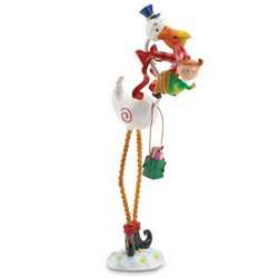 Stork with Baby Figurine