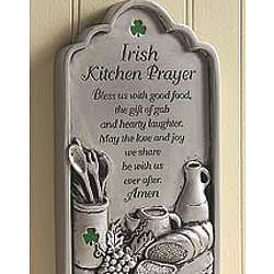 Irish Kitchen Prayer Plaque
