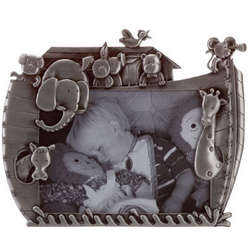 Pewter Noah's Ark Baby Photo Frame