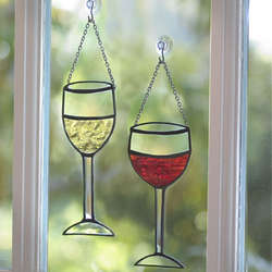 Stained Glass Wine Glasses